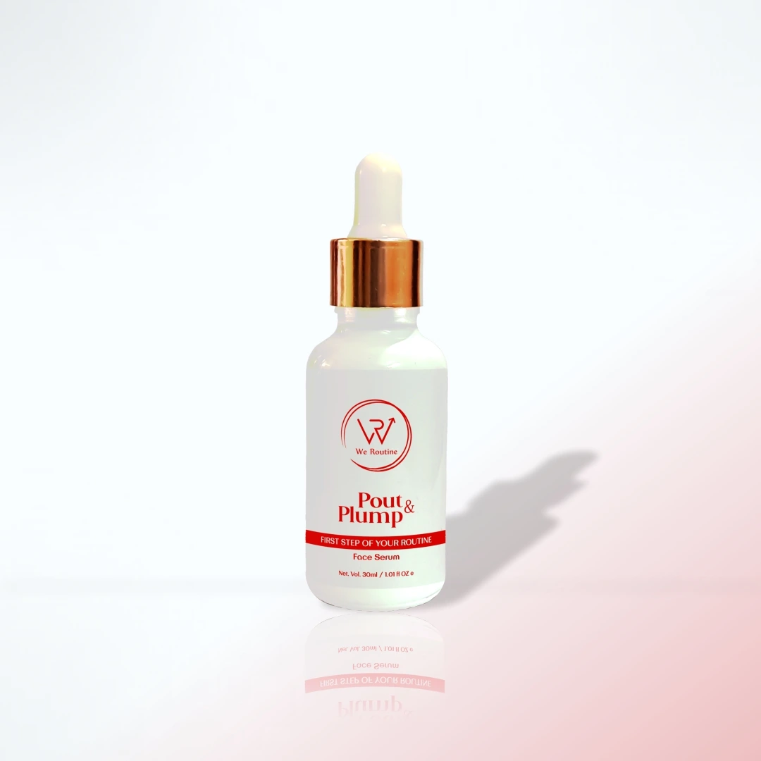 Pout & Plump Exfoliating Face Serum with Kakadu Plum Extract, Rose Hip Oil, Kiwi Fruit Extract, and Hyaluronic Acid